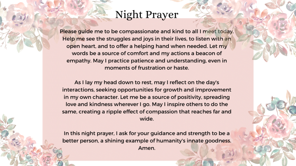 A Prayer for Compassion and Kindness