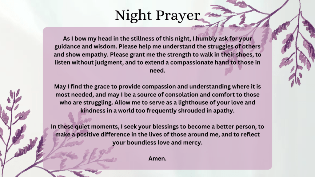 A Prayer For Compassion And Understanding