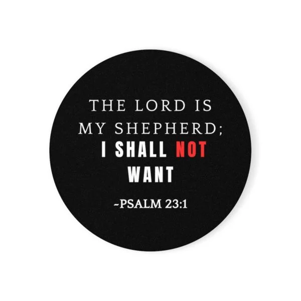 The Lord is my shepherd; I shall not want- Coaster - Image 4