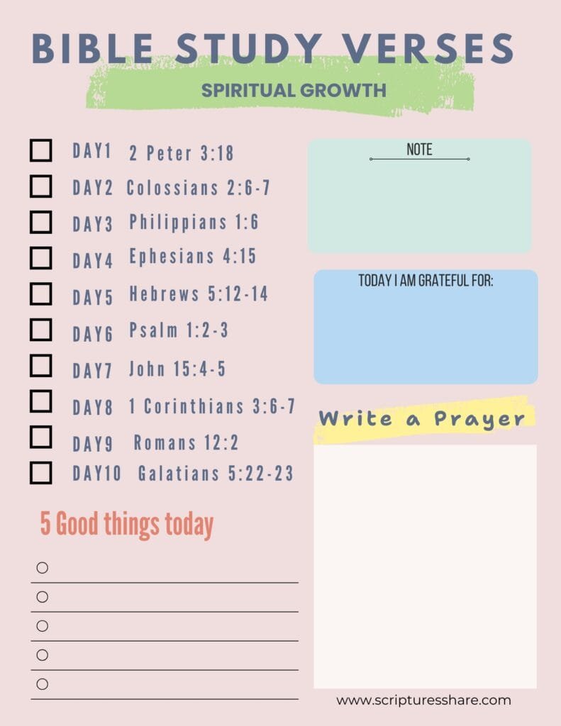 10 Spiritual Growth Verses #7