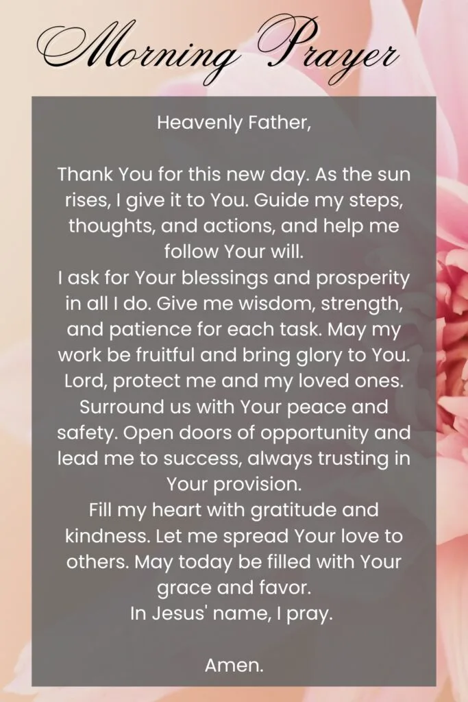 Early Morning Prayer for a Prosperous Day (1)