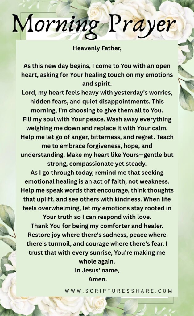 Prayer for Emotional Healing