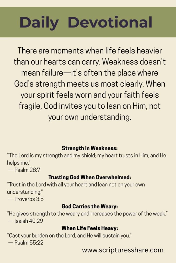 Prayer for Strength