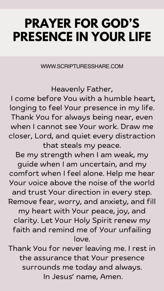God’s Presence